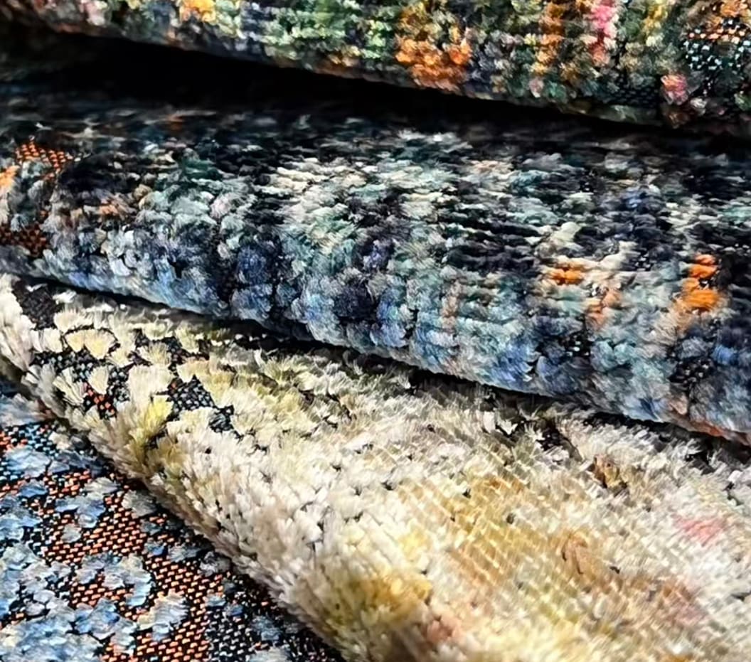 JBL Høykvalitets Jacquard Velvet Stoff Mote Ny Kolleksjon Strålende farger Mønster Morden Style Jacquard Velvet for Sofa